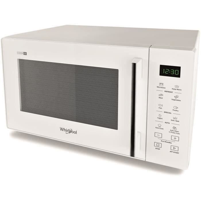 Micro-ondes Whirlpool MWP2S1 Electronique 25L 900W Auto Cook (7 recettes)