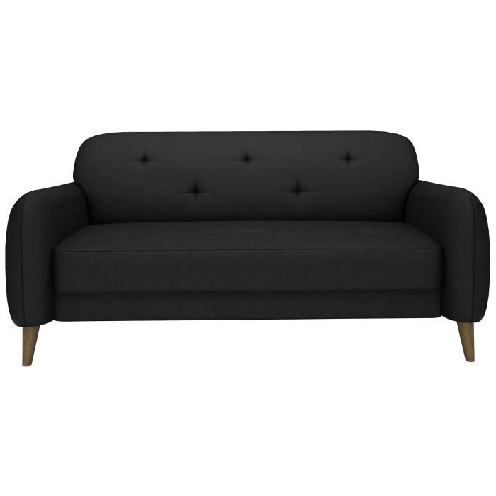 Finlandek Canapé Droit Fixe Viisto 3 Places Tissu Gris
