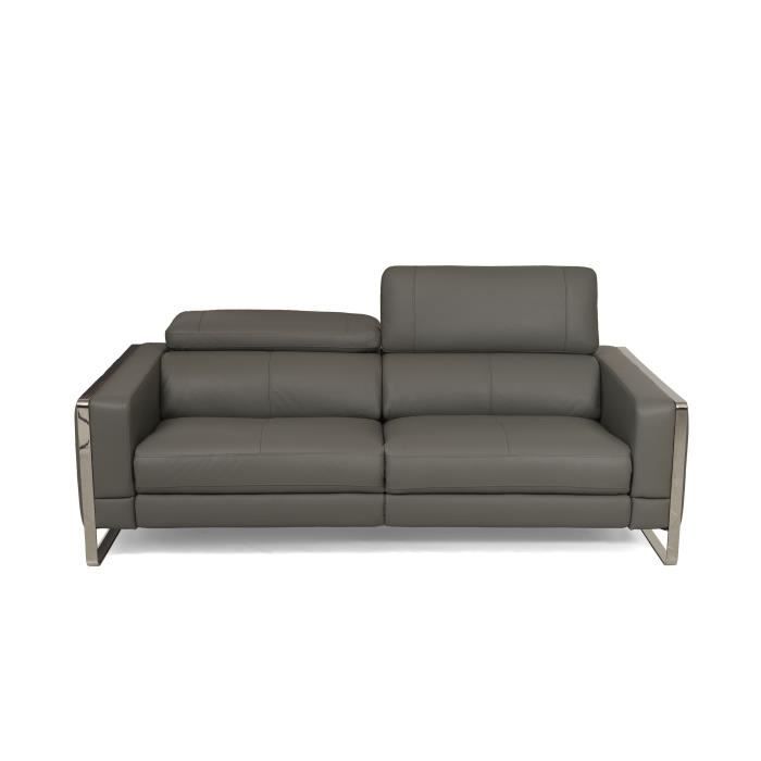 Unicadesign Canape Cuir 3 Places Avec 2 Places Relax Electriques