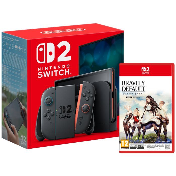 Pack Nintendo : Console Nintendo Switch 2 + Bravely Default Flying Fairy HD Remaster