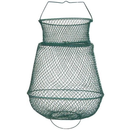 Nasse à poissons ronde pliable maille 0,9 cm Diam. 30 cm lot de 3