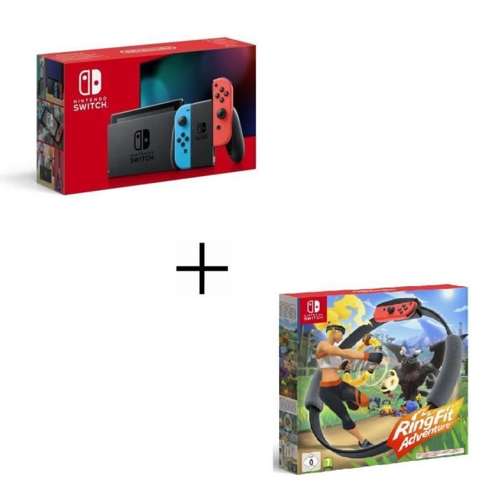 Pack Nintendo Switch Grise Ring Fit Cdiscount Jeux Video