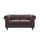 CANAPÉ - SOFA - DIVAN EDGAR Canapé Chesterfield droit fixe 2 places - Ti CANAPÉ - SOFA - DIVAN EDGAR Canapé Chesterfield droit fixe 2 places - Ti