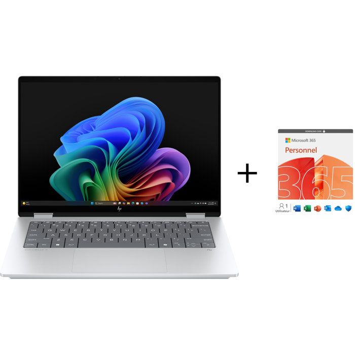 PC Portable HP OmniBook X Flip 2 en 1 14 fm0009nf Windows 11 14 2K OLED Core Ultra 5 RAM SSD AZERTY - vue 7