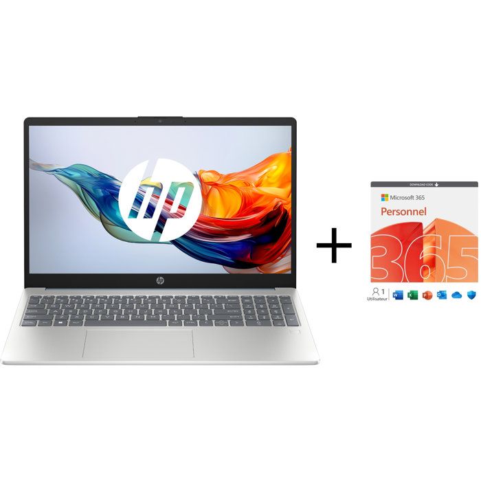 PC Portable HP 15 fc0013nf / 15.6 Full HD / AMD Ryzen 7 / DDR4 SDRAM / SSD - vue 2