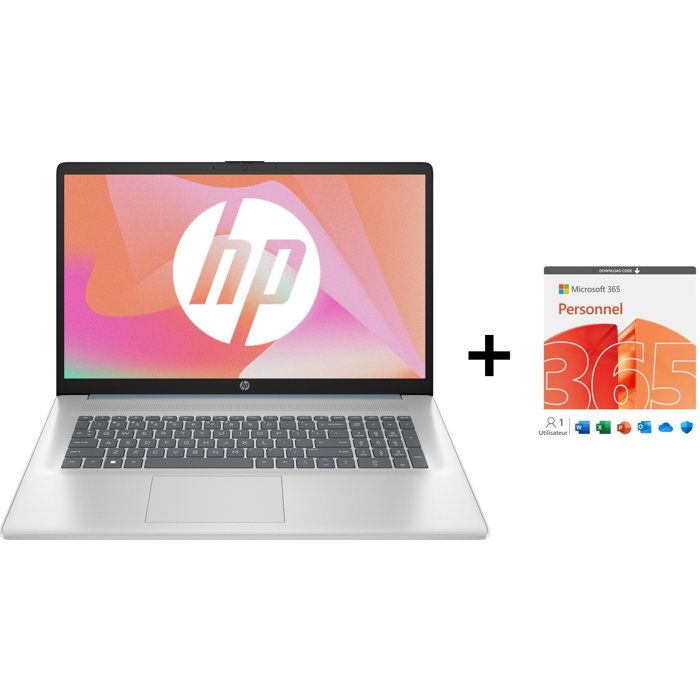PC Portable HP 17 cp2059nf Windows 11 173 HD+ Ryzen 3 RAM 8Go Stockage SSD AZERTY - vue 8