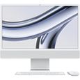 Apple - 24" - iMac Retina 4,5K (2023) - Puce Apple M3 - RAM 8Go - Stockage 256Go - GPU 8 coeurs - Argent-0