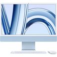 Apple - 24" - iMac Retina 4,5K (2023) - Puce Apple M3 - RAM 8Go - Stockage 256Go - GPU 8 coeurs - Bleu-0