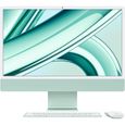 Apple - 24" - iMac Retina 4,5K (2023) - Puce Apple M3 - RAM 8Go - Stockage 256Go - GPU 10 coeurs - Vert-0