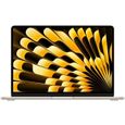 Apple - 13,6" MacBook Air M3 (2024) - RAM 8Go - Stockage 256Go - Lumière Stellaire - AZERTY-0