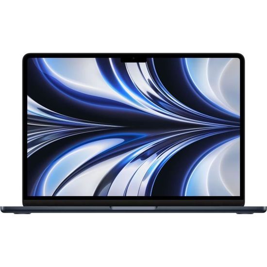 Apple - 13,6" MacBook Air M2 - RAM 8Go - Stockage 256Go - Minuit - AZERTY