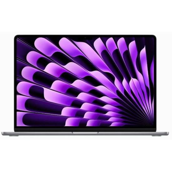 Apple - 15,3" MacBook Air M2 (2023) - RAM 8Go - Stockage 256Go - Gris Sidéral - AZERTY