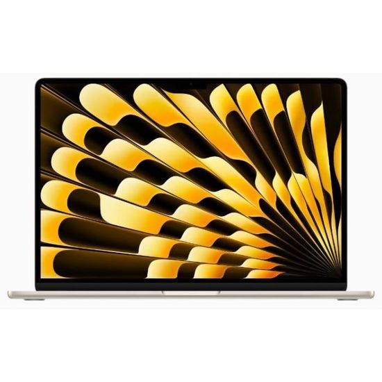 Apple - 15,3" MacBook Air M2 (2023) - RAM 8Go - Stockage 512Go - Lumière Stellaire - AZERTY
