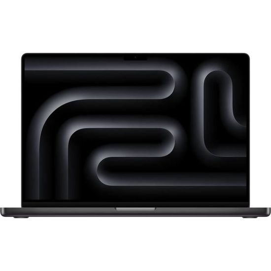 MacBook Apple MacBook Pro 16" 512Go SSD 18Go RAM Puce M3 Pro CPU 12 coeurs GPU 18 coeurs Noir sideral Nouveau