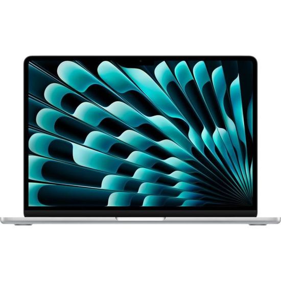 Apple - 13,6" MacBook Air M3 (2024) - RAM 8Go - Stockage 256Go - Argent - AZERTY