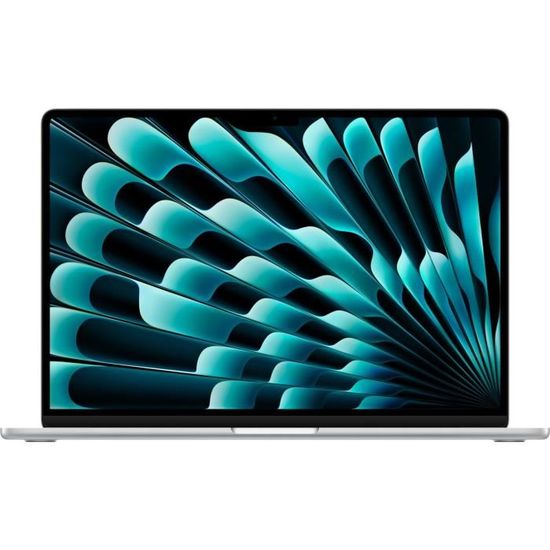 Apple - 15" MacBook Air M3 (2024) - RAM 8Go - Stockage 256Go - Argent - AZERTY