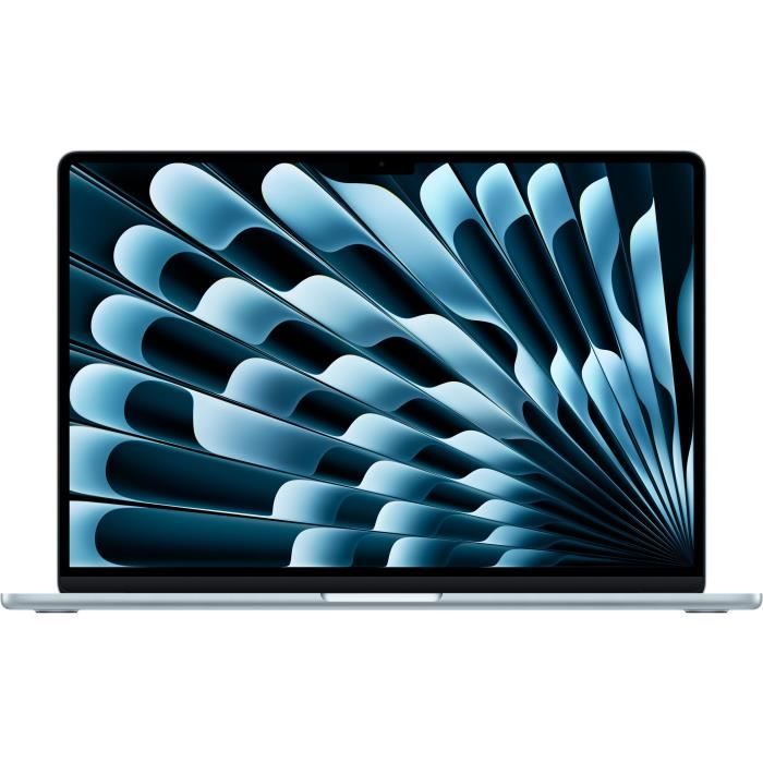 Apple – 153 MacBook Air M4 (2025) – RAM 16Go – Stockage 512Go – CPU 10 cœurs – GPU 10 cœurs – Bleu ciel