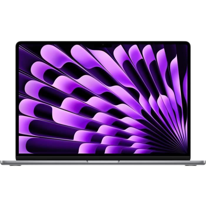 Apple - 15 MacBook Air M3 - RAM 16Go - Stockage 256Go - CPU 8 cœurs - GPU 10 cœurs - Gris sidéral