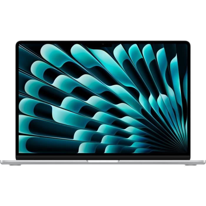 Apple - 15 MacBook Air M3 - RAM 16Go - Stockage 256Go - CPU 8 cœurs - GPU 10 cœurs - Argent