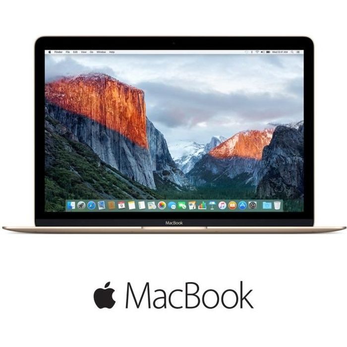 Top achat PC Portable Apple MacBook MLHE2FN/A - 12" Retina - 8Go de RAM - OS X El Capitan - Intel Core m3 - Disque Dur 256Go - Or pas cher Top achat PC Portable Apple MacBook MLHE2FN/A - 12" Retina - 8Go de RAM - OS X El Capitan - Intel Core m3 - Disque Dur 256Go - Or pas cher
