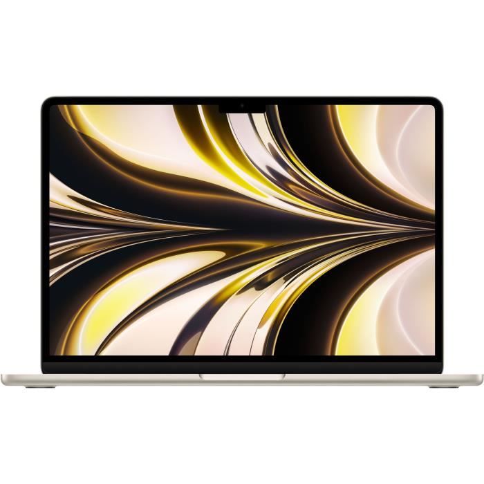 Apple MacBook Air M2 13 pouces 2022 Lumiere stellaire 8Go 256 Go MLY13FN A
