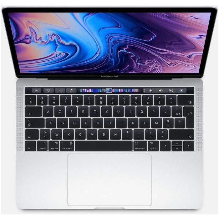 PC Portable Apple PC Portable - MacBook Pro - 13" QHD - Intel Core i5-8279U - RAM 8 Go - Stockage 256 Go SSD - macOS 10.14 - Argent pas cher PC Portable Apple PC Portable - MacBook Pro - 13" QHD - Intel Core i5-8279U - RAM 8 Go - Stockage 256 Go SSD - macOS 10.14 - Argent pas cher