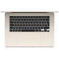 Apple - 15" MacBook Air M3 (2024) - RAM 8Go - Stockage 256Go - Lumière Stellaire - AZERTY-1