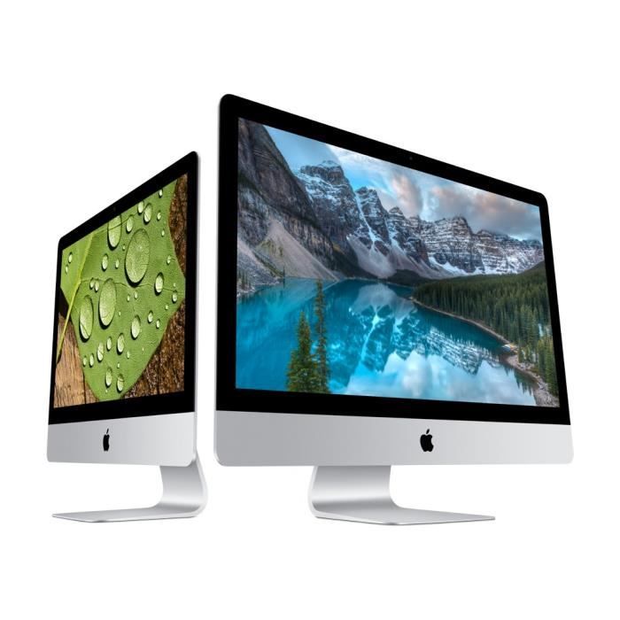 Apple iMac 21.5 RAM 8 Go Intel Core i5 2 8 Ghz Stockage 1To Mac OS El Capitan Intel Iris Pro 6200 MK442FN A Cdiscount Informatique