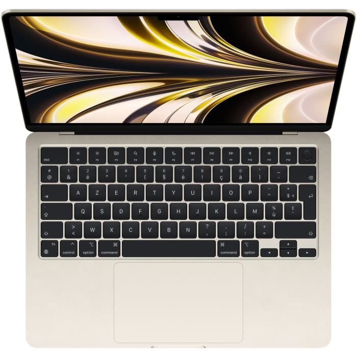 Apple - 13,6 MacBook Air M2 - RAM 8Go - Stockage 256Go - Lumière Stellaire  - AZERTY - Cdiscount Informatique