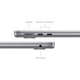 Apple - 13,6" MacBook Air M3 (2024) - RAM 8Go - Stockage 256Go - Gris Sidéral - AZERTY-3