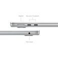 Apple - 13,6" MacBook Air M3 (2024) - RAM 8Go - Stockage 256Go - Argent - AZERTY-3