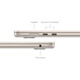 Apple - 15" MacBook Air M3 (2024) - RAM 8Go - Stockage 256Go - Lumière Stellaire - AZERTY-3