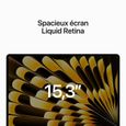 Apple - 15,3" MacBook Air M2 (2023) - RAM 8Go - Stockage 256Go - Lumière Stellaire - AZERTY-4