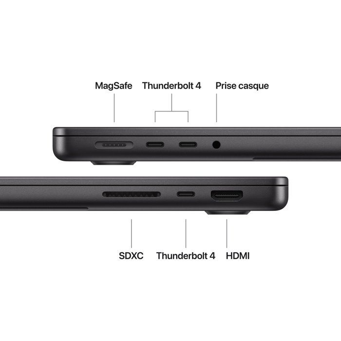 APPLE - 14'' MacBook Pro M5 - RAM 16Go - Stockage 512Go SSD - CPU