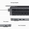 Apple - 13,6" MacBook Air M2 - RAM 8Go - Stockage 256Go - Gris Sidéral - AZERTY-7