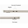 Apple - 15,3" MacBook Air M2 (2023) - RAM 8Go - Stockage 256Go - Lumière Stellaire - AZERTY-8