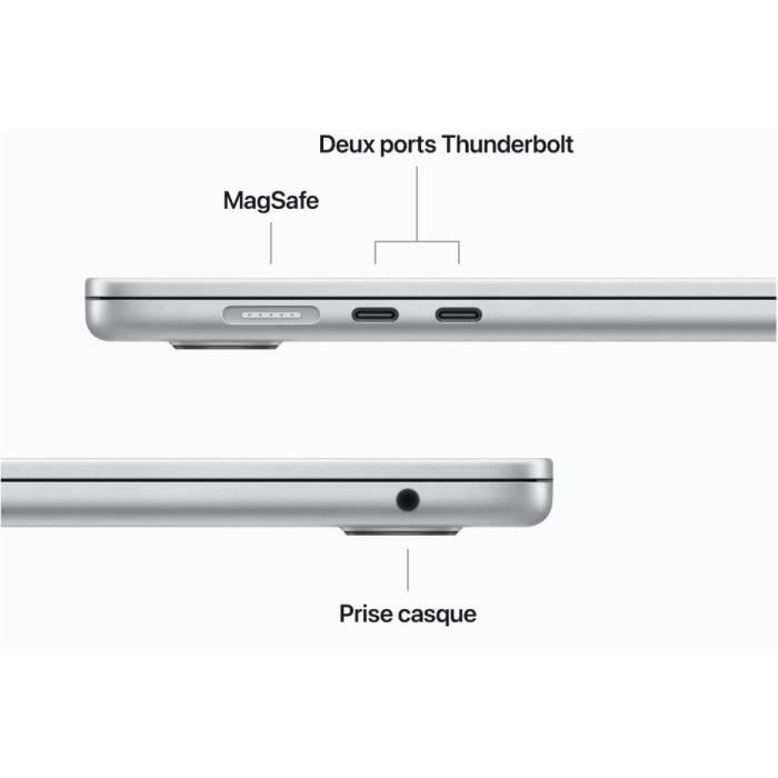 Apple MacBook Air M2 15 pouces (2023) Gris sidéral 8Go/512 Go