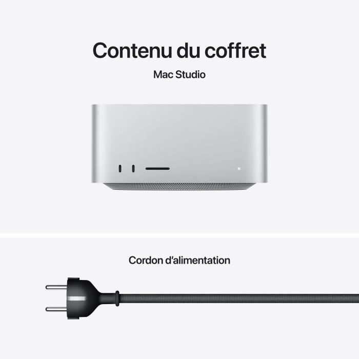 Apple - Mac Studio - 1To SSD - 96Go RAM - Puce M3 Ultra chip - CPU