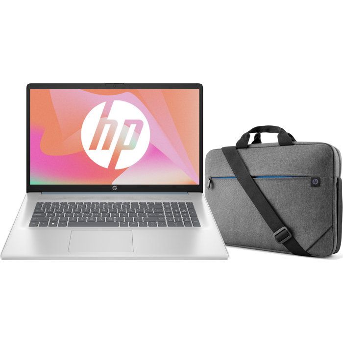 PC Portable HP 17-cp2012nf - 173 FHD IPS - Windows 11 - Ryzen 5 7520U - RAM 8Go - Stockage 512Go SSD + Sacoche