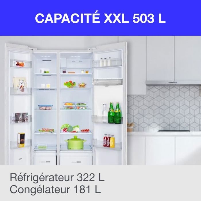 Réfrigérateur américain CONTINENTAL EDISON CERA505NFWD 503 L — free download