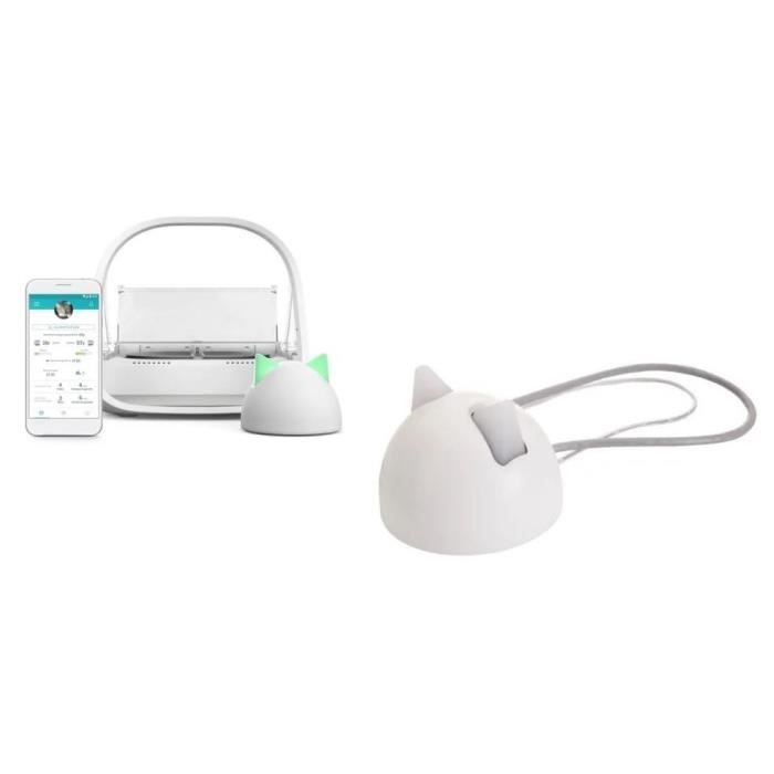 SUREFEED Distributeur de nourriture à puce électronique connecté - Blanc (Livré avec le Hub)