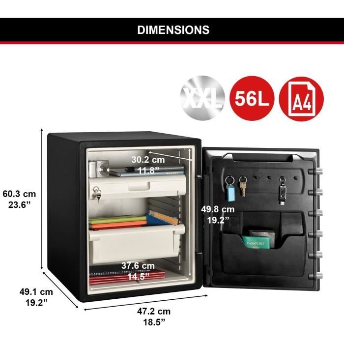 Coffre-fort à combinaison électronique MASTERLOCK portable et compact - P008EML : , vente en ligne BEA50119