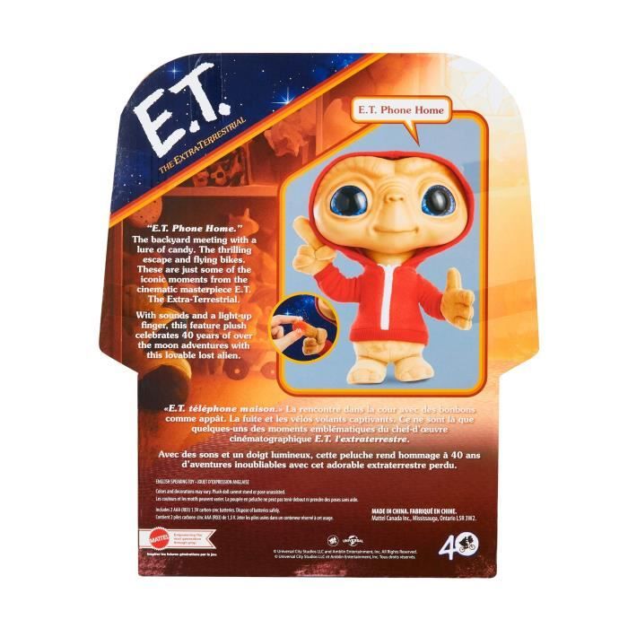 E.T. - Peluche - Mattel - Peluche E.T. à fonctions - Peluche - 3 ans et + -  Cdiscount Jeux - Jouets