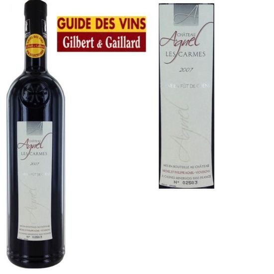 Château Agnel Les Carmes Minervois 2007 x1 La cave Cdiscount