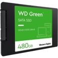 WESTERN DIGITAL - Green - Disque SSD Interne - 480 Go - 2,5" - WDS480G3G0A-0