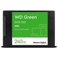 WESTERN DIGITAL - Green - Disque SSD Interne - 240 Go - 2,5" - WDS240G3G0A-1
