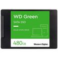 WESTERN DIGITAL - Green - Disque SSD Interne - 480 Go - 2,5" - WDS480G3G0A-1