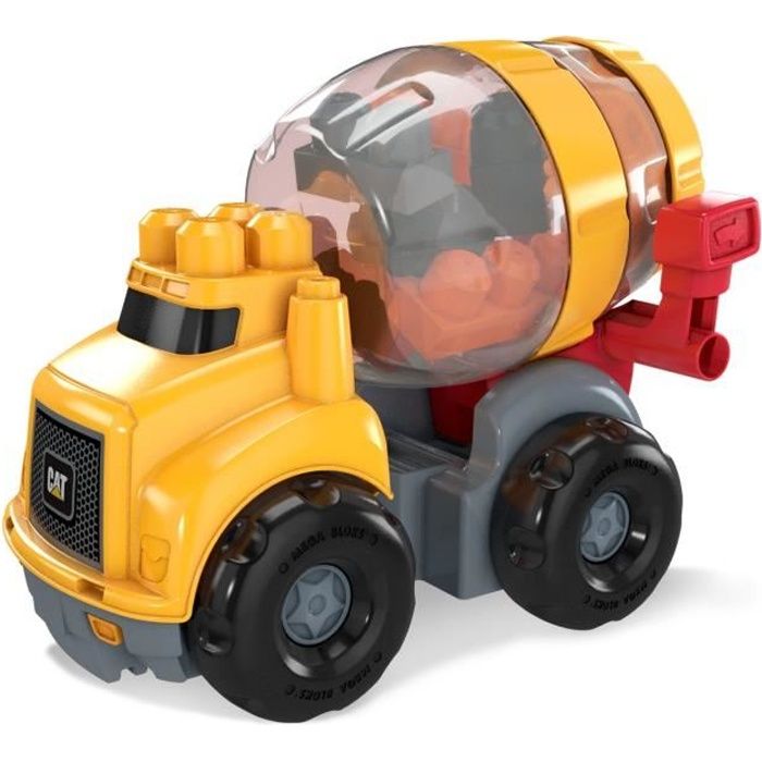 MEGA BLOKS First Builders La Betonneuse Cat 9 blocs 12 mois et Cdiscount Jeux Jouets