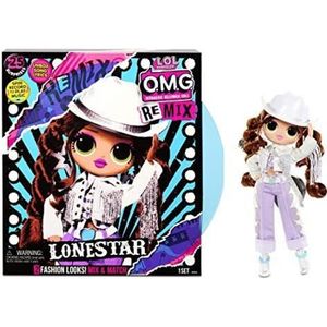 FIGURINE - PERSONNAGE L.O.L. Surprise - Poupée O.M.G. Remix - AA Lonestar - Coffret fonctionnel avec 25 surprises