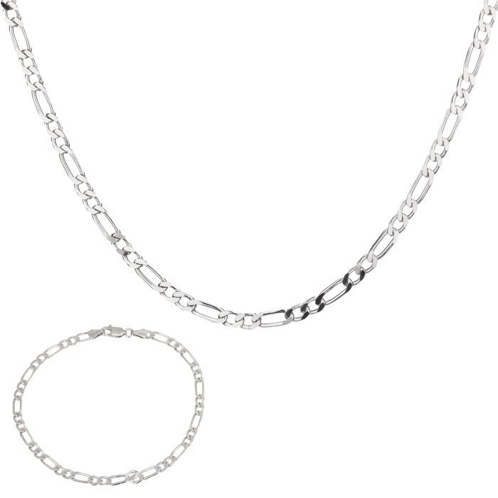 Chaîne Argent Maille Gourmette Diamantée | EXCALIBUR Bijoux Chaîne Argent Maille Gourmette Diamantée | EXCALIBUR Bijoux